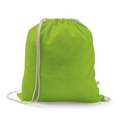 Mochila de algodón reciclado y poliéster Verde Claro