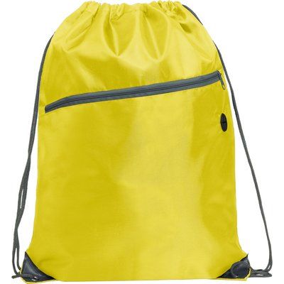 Mochila con asas y salida para cables Amarillo