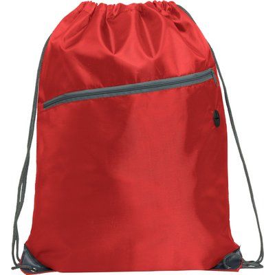 Mochila con asas y salida para cables Rojo