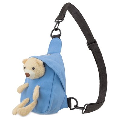 Mochila Bandolera con Osito Extraíble