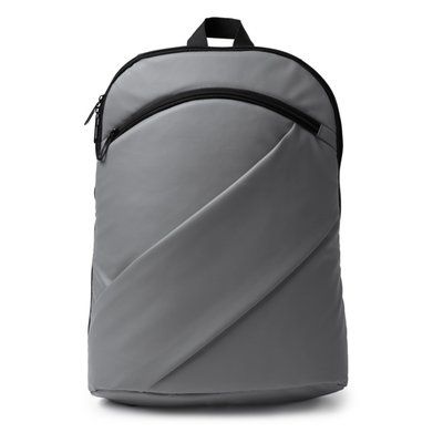 Mochila con bolsillo elástico para portátil Gris Talla Única Adulto