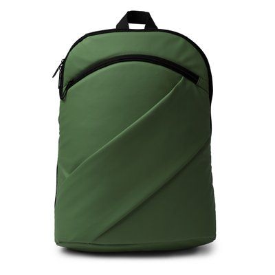 Mochila con bolsillo elástico para portátil Verde Oscuro