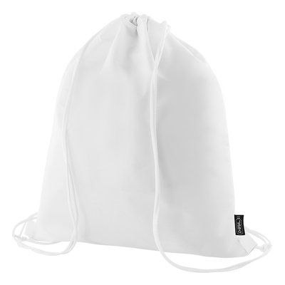 Mochila de colores de poliéster Blanco