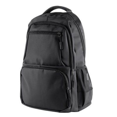 Mochila con compartimentos frontales y laterales Negro