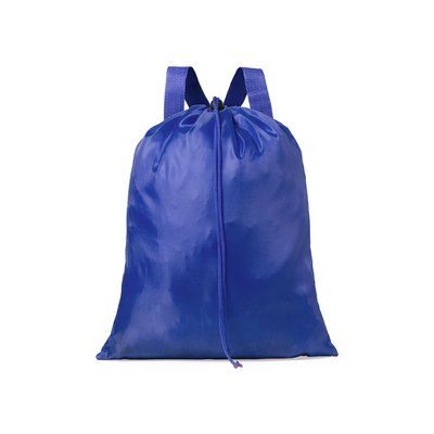 Mochila con cierre de cordón Azul