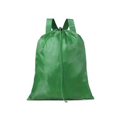 Mochila con cierre de cordón Verde