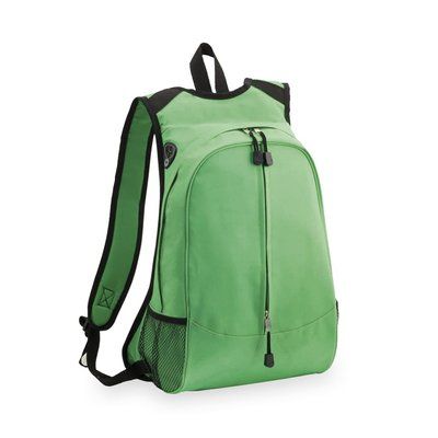 Mochila con salida de auriculares y rejilla Verde