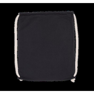 Mochila con cordón de ajuste grueso Black