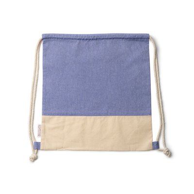 Mochila de cordones en algodón reciclado Royal