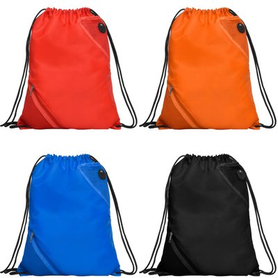 Mochila de cordones con bolsillos