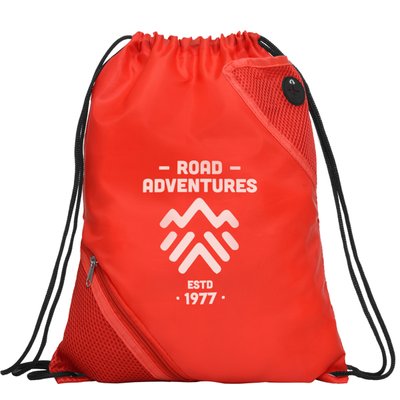 Mochila de cordones con bolsillos