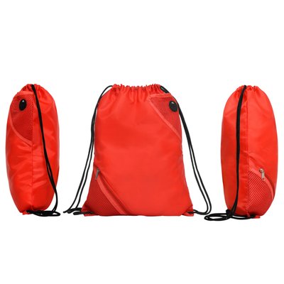 Mochila de cordones con bolsillos