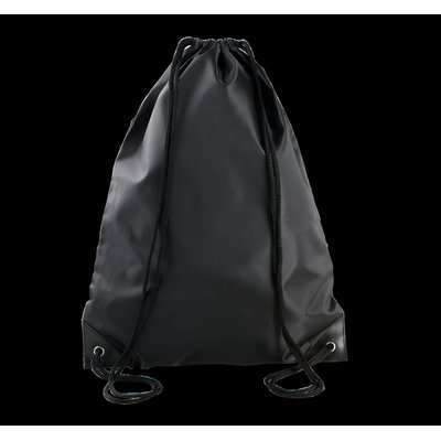 Mochila con cordones y esquinas reforzadas Black