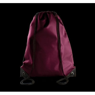 Mochila con cordones y esquinas reforzadas Burgundy