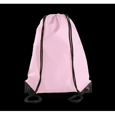 Mochila con cordones y esquinas reforzadas Pink