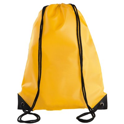 Mochila con cordones y esquinas reforzadas Yellow