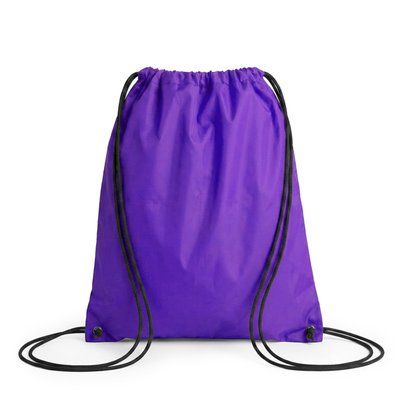 Mochila de cordones con ojales metálicos Morado