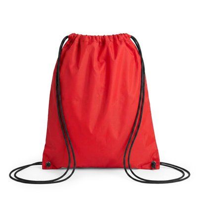 Mochila de cordones con ojales metálicos Rojo