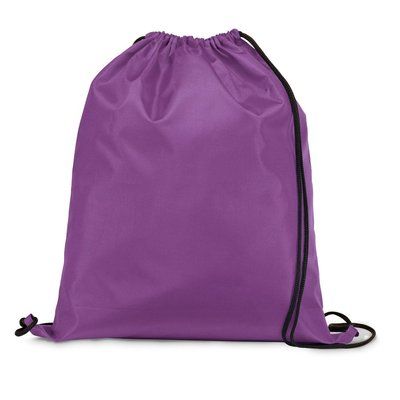 Mochila Cuerdas 210D de cordón Negro Morado