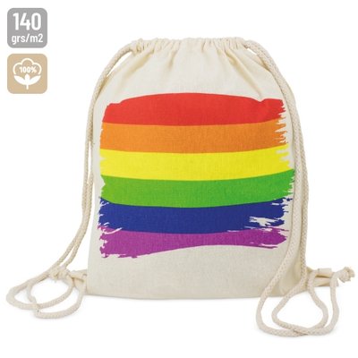 Mochila Cuerdas Algodón con Arcoiris
