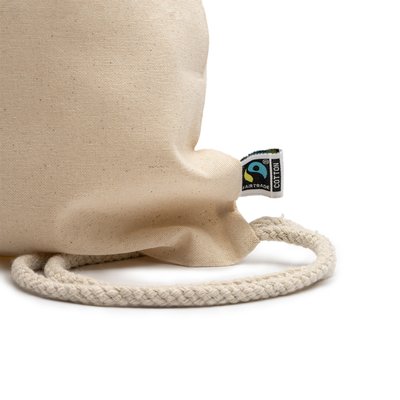 Mochila cuerdas de algodón Fairtrade 180 g/m²