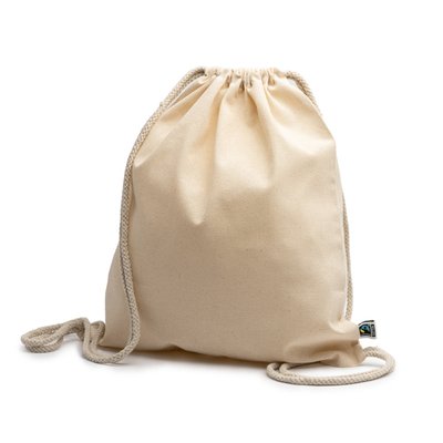 Mochila cuerdas de algodón Fairtrade 180 g/m²