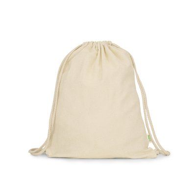 Mochila cuerdas de algodón orgánico Crudo