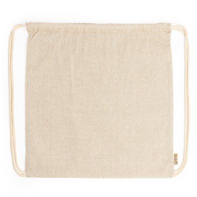Mochila cuerdas de algodón reciclado 120 g/m² Crudo