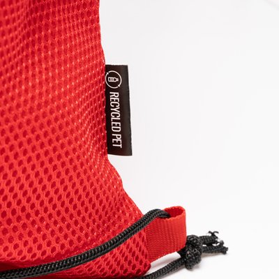 Mochila de cuerdas con bolsillo acolchado