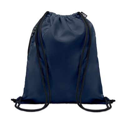 Mochila cuerdas Grande con Bolsillo Azul