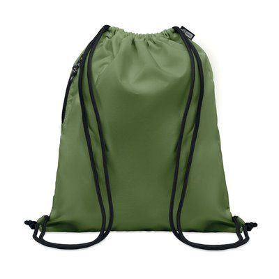 Mochila cuerdas Grande con Bolsillo Verde Militar
