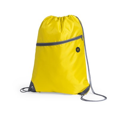 Mochila cuerdas en poliéster con salida auriculares y bolsillo Ama