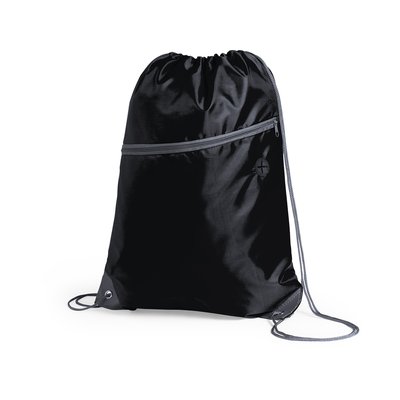 Mochila cuerdas en poliéster con salida auriculares y bolsillo Neg