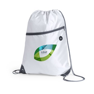 Mochila cuerdas en poliéster con salida auriculares y bolsillo