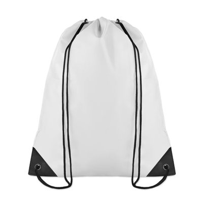 Mochila Cuerdas Reforzada 190T Blanco