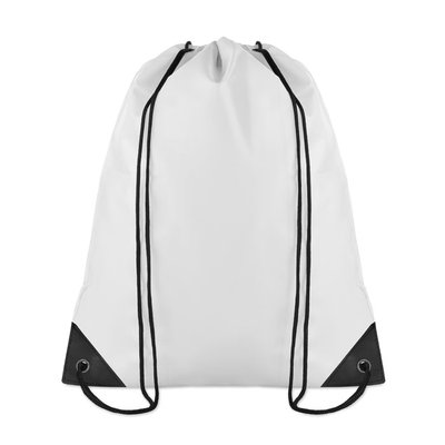 Mochila Cuerdas Reforzada 190T Blanco