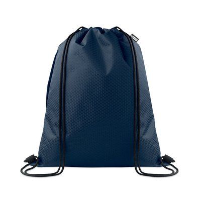 Mochila de cuerdas RPET 420D con bolsillo y carga 5 kg Azul