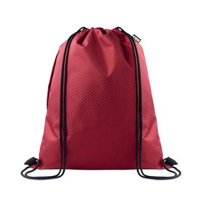 Mochila de cuerdas RPET 420D con bolsillo y carga 5 kg