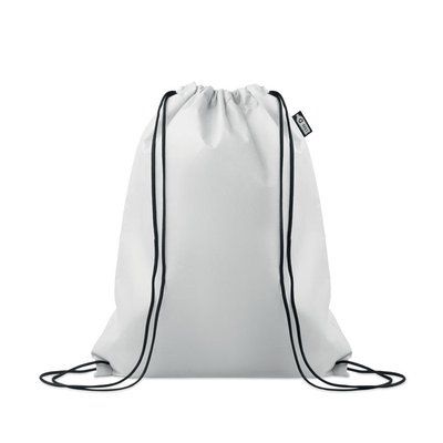 Mochila de cuerdas RPET 80 gr/m² Blanco