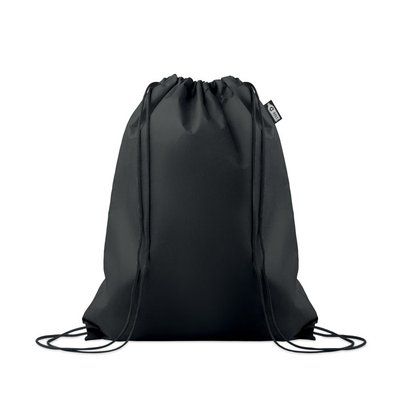 Mochila de cuerdas RPET 80 gr/m² Negro