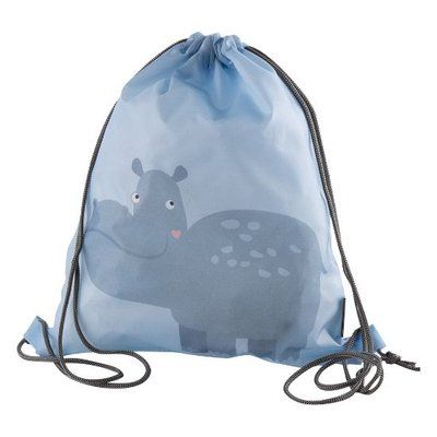Mochila Cuerdas RPET Dibujos de Animales Hipopotamo