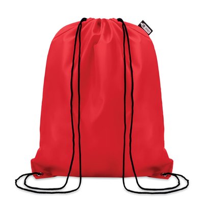 Mochila cuerdas Sostenible 190T Rojo