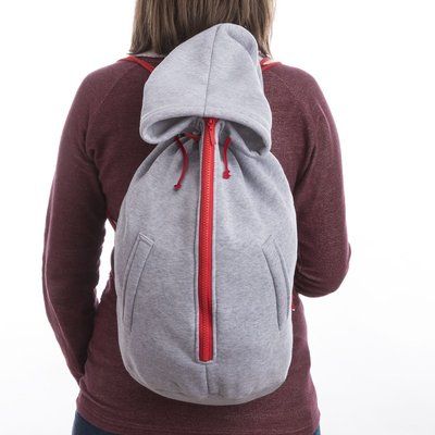 Mochila de cuerdas algodón imitación sudadera