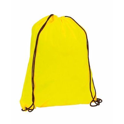 Mochila de cuerdas poliéster 210t colores fluor Amarillo Fluor