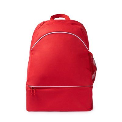 Mochila deportiva con cajón zapatillero Rojo