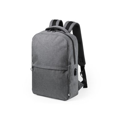 Mochila ecológica acolchada para portátil 15' y tablet Gri