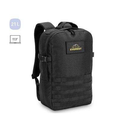 Mochila estilo militar en poliéster reciclado