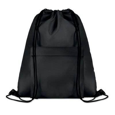 Mochila grande de cuerdas con bolsillo frontal