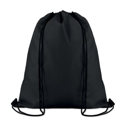 Mochila grande de cuerdas con bolsillo frontal