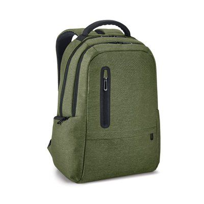 Mochila impermeable 17" y Puerto USB Verde Oscuro